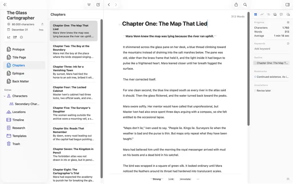 Ulysses editor