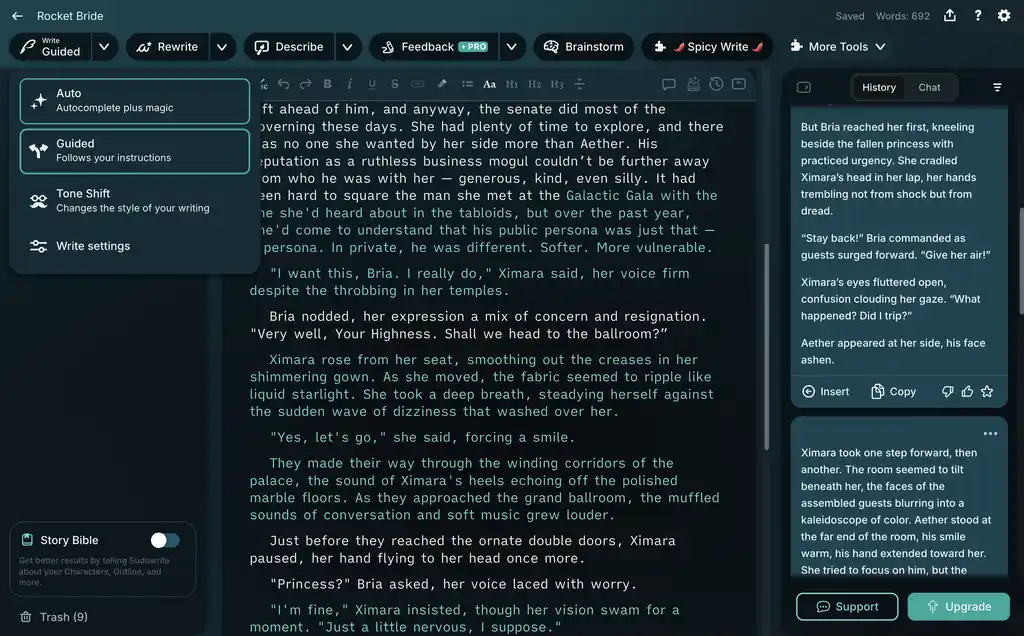 sudowrite ai writing tool